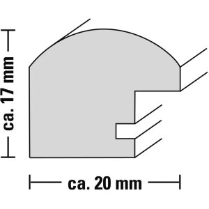 Cadre plastique Sofia 13x18 cm argenté