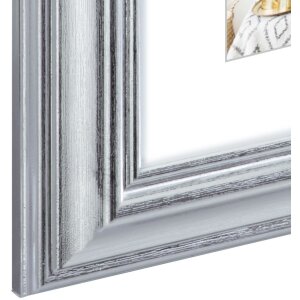 Cadre plastique Lobby 30x40 cm argent