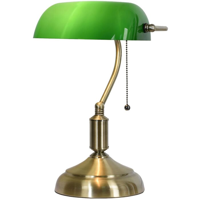 Lampe de bureau vert 27x17x41 cm E27-max 1x60W LumiLamp 5LL-5104