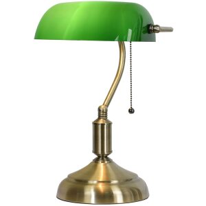 Lampe de bureau vert 27x17x41 cm E27-max 1x60W LumiLamp...