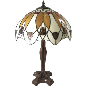 Lampe de table Tiffany Ø 41x57 cm E27-max 2x60W...