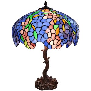 Lampe de table Tiffany Ø 43x61 cm E27-max 2x60W...