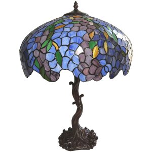 Lampe de table Tiffany Ø 43x61 cm E27-max 2x60W...