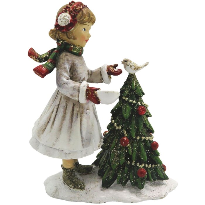 Décoration enfant avec arbre de Noël 9x5x12 cm Clayre & Eef 6PR2786