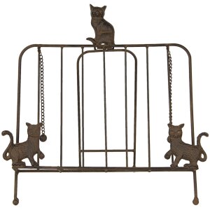 Porte-livres avec chats 38x25x38 cm Clayre & Eef 6Y3814