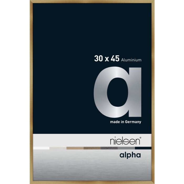 Nielsen aluminium cadre photo Alpha TCSC 30x45 cm brushed amber