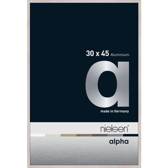 Cadre photo aluminium Nielsen Alpha TCSC 30x45 cm chêne blanc