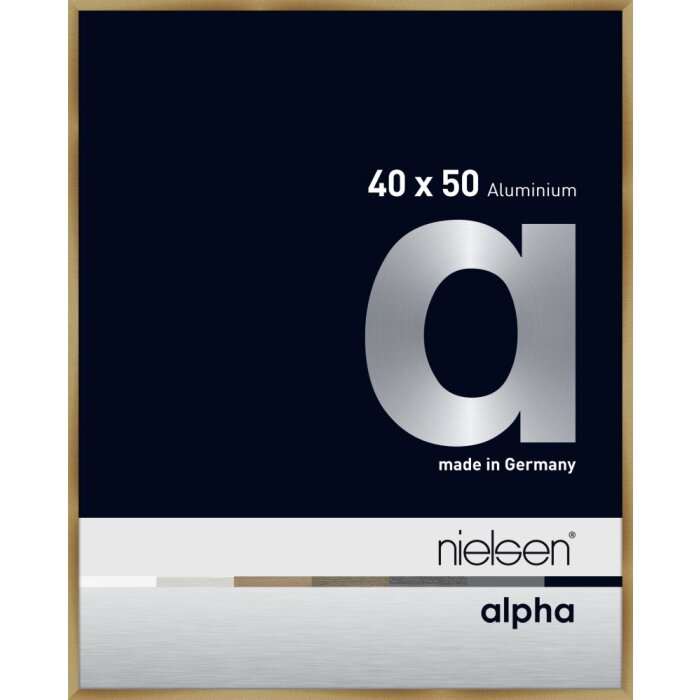 Nielsen aluminium cadre photo Alpha TCSC 40x50 cm brushed amber