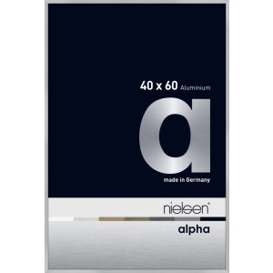 Cadre photo aluminium Nielsen Alpha TCSC 40x60 cm argent mat