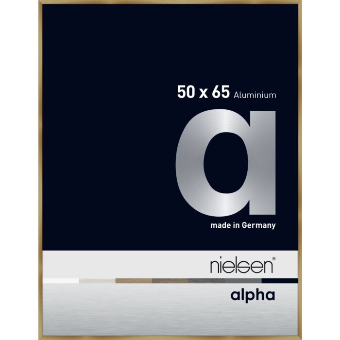 Nielsen aluminium cadre photo Alpha TCSC 50x65 cm brushed amber