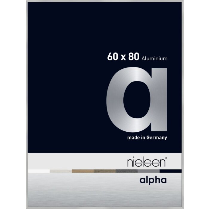 Cadre photo aluminium Nielsen Alpha TCSC 60x80 cm argent mat