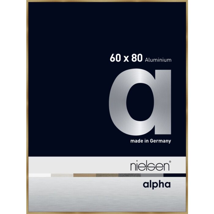 Nielsen aluminium cadre photo Alpha TCSC 60x80 cm brushed amber