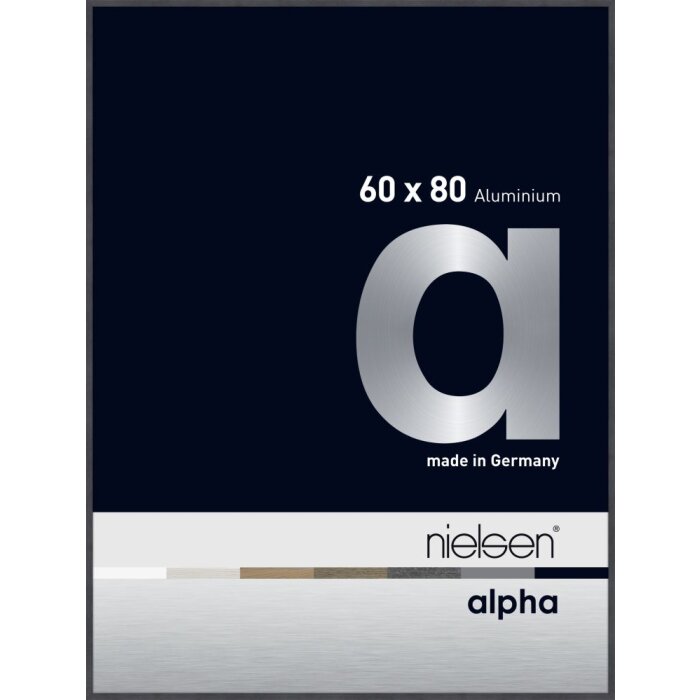 Cadre photo aluminium Nielsen Alpha TCSC 60x80 cm gris