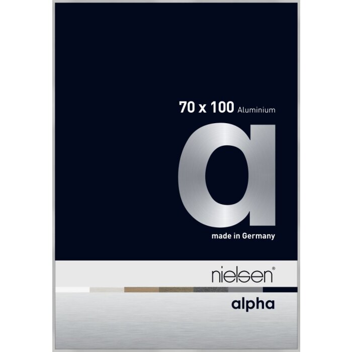 Cadre photo aluminium Nielsen Alpha TCSC 70x100 cm argent mat