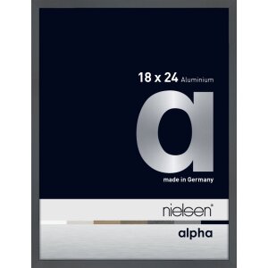 Cadre photo aluminium Nielsen Alpha TCSC 18x24 cm gris...