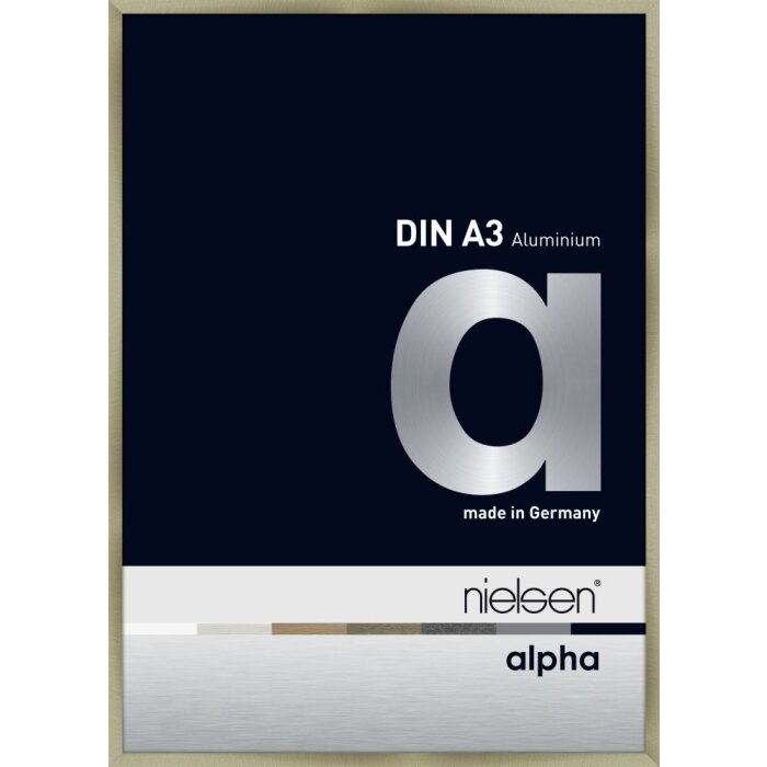 Cadre photo aluminium Nielsen Alpha TCSC 30x42 cm inox brossé