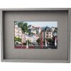 Cadre photo passe-partout 10x15 cm gris