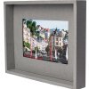 Cadre photo passe-partout 10x15 cm gris