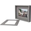 Cadre photo passe-partout 10x15 cm gris