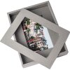 Cadre photo passe-partout 10x15 cm gris