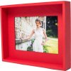 Cadre photo passe-partout 10x15 cm rouge