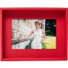 Cadre photo passe-partout 10x15 cm rouge