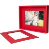 Cadre photo passe-partout 10x15 cm rouge