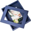 Cadre photo passe-partout 10x15 cm bleu