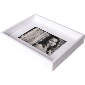 Cadre photo passe-partout 13x18 cm blanc