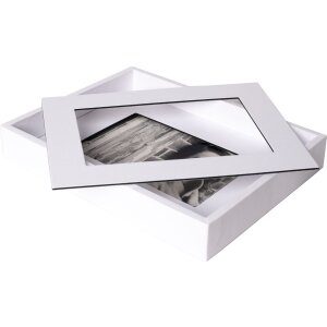 Cadre photo passe-partout 13x18 cm blanc