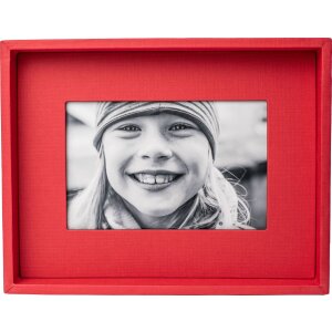 HNFD Cadre photo passe-partout 13x18 cm rouge