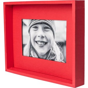 HNFD Cadre photo passe-partout 13x18 cm rouge