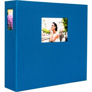 HNFD Album photo Lona bleu lin 1000 photos 34,5x33 cm 168...