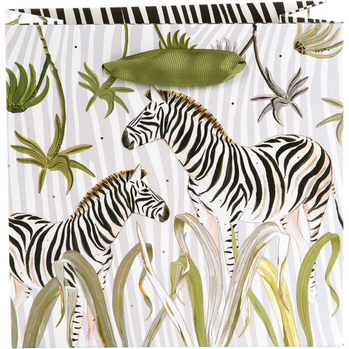 Sac cadeau Wild Life Zebra 18x18x8 cm