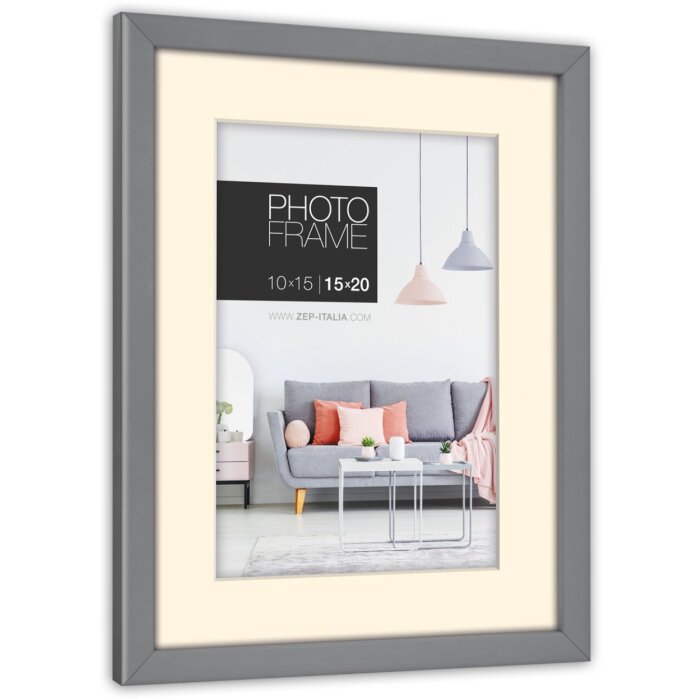 Cadre photo ZEP Edison 30x40 cm gris