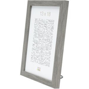 S43AH Cadre en bois Deknudt 9x13 cm gris