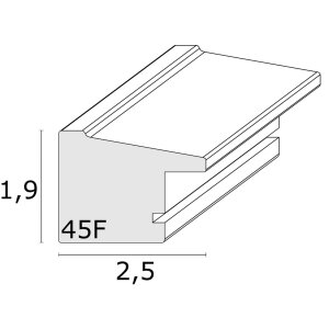 Cadre plastique S45FD2 argent 15x20 cm verre antireflet