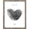 Cadre en bois S45RH7AR gris-beige 30x40 cm verre antireflet