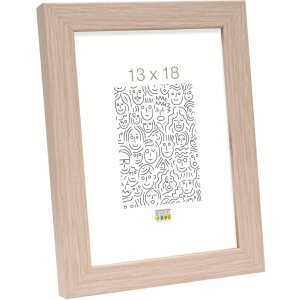 Cadre en bois S45RJ1AR chêne clair 13x18 cm verre...