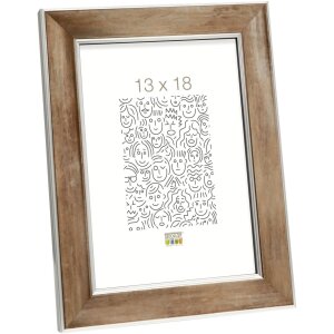 Cadre en bois S45YD bronze 10x15 cm verre antireflet