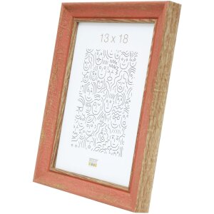 Cadre en bois S46TG rose 13x18 cm