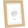 Cadre en bois S66KH1 naturel 15x20 cm avec passe-partout