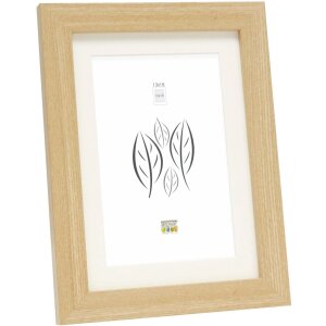 Cadre en bois S66KH1 naturel 30x45 cm avec passe-partout