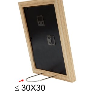 Cadre en bois S66KH1 naturel 30x45 cm avec passe-partout