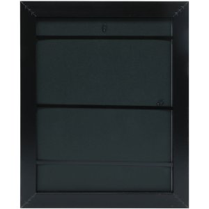 ADUL cadre plastique en 13x13 cm noir-argenté