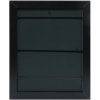 ADUL cadre plastique en 13x13 cm noir-argenté