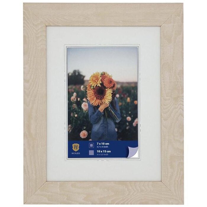 WPC cadre photo Dahlia 10x15 cm blanc