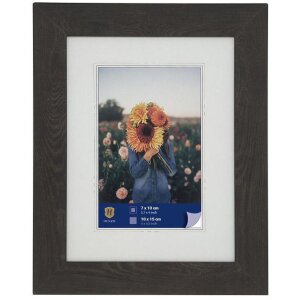 WPC cadre photo Dahlia 10x15 cm brun foncé