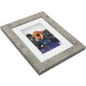 WPC cadre photo Dahlia 10x15 cm gris