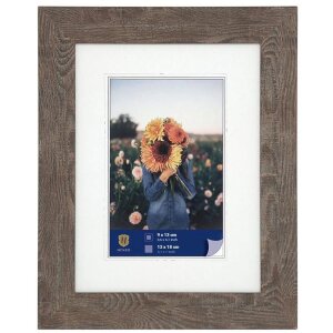 WPC cadre photo Dahlia 13x18 cm brun moyen